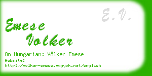 emese volker business card